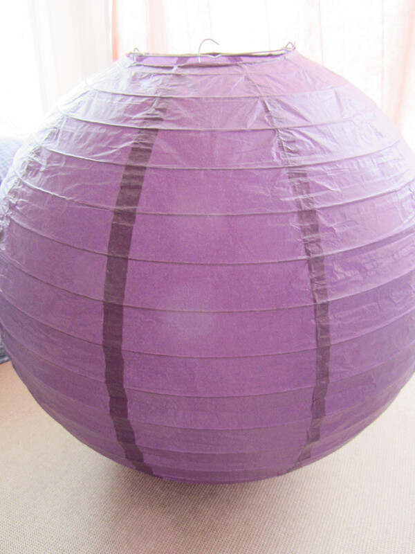 紫色圆形灯罩，1欧