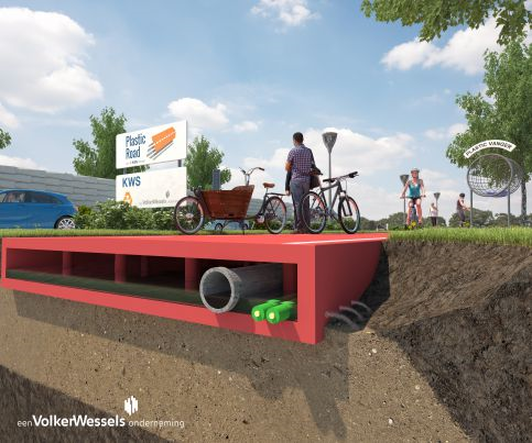 理念的互动 — 荷兰将铺设塑料马路