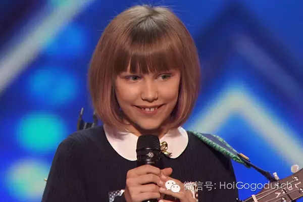 这12岁的小萝莉是今年美国达人秀冠军，荷兰人都给她发贺电