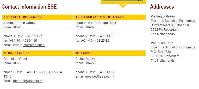 Erasmus School of Economics