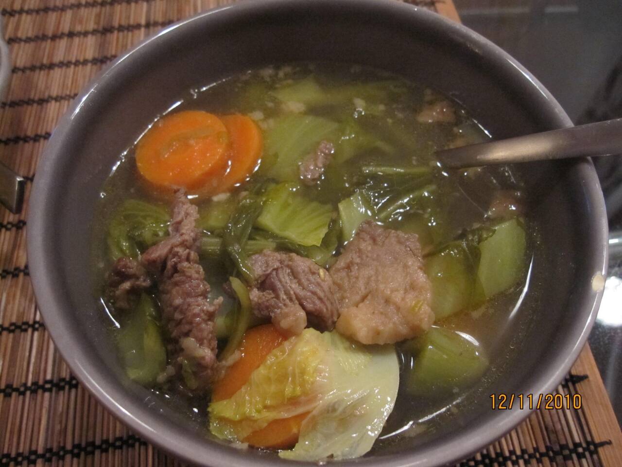 酸菜牛肉汤
